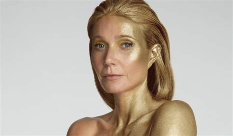 gwenyth paltrow naked|Gwyneth Paltrow poses fully naked covered in gold body paint